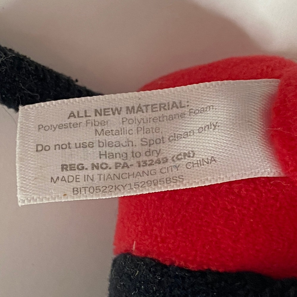 Disney Mickey Mouse Slap Bracelet Hugger Plush Bullsitoy Black Red Yellow Toy - Picture 6 of 6